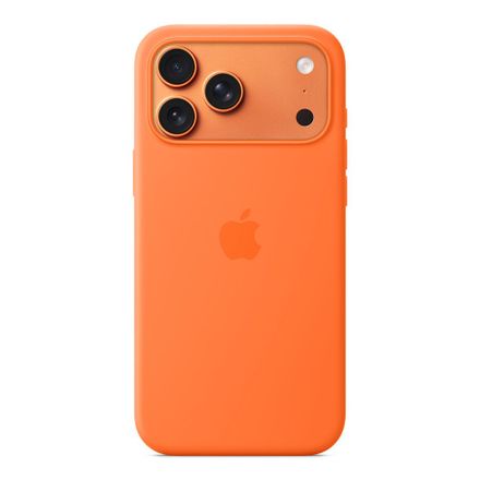 Apple iPhone 17 Pro Max Silicone Case with MagSafe – Orange