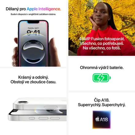 iPhone 16e 128GB bílá