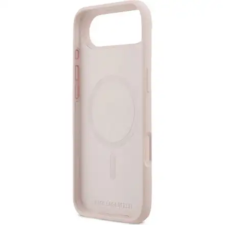 Karl Lagerfeld Liquid Silicone Double Heads MagSafe kryt iPhone Air růžový