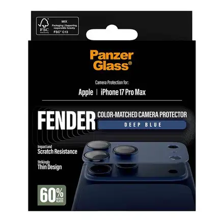 PanzerGlass Fender Camera Protection pro iPhone 17 Pro Max - Deep Blue