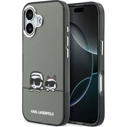 Karl Lagerfeld IML K&CH Heads Logo MagSafe MagSafe kryt iPhone 17 černý