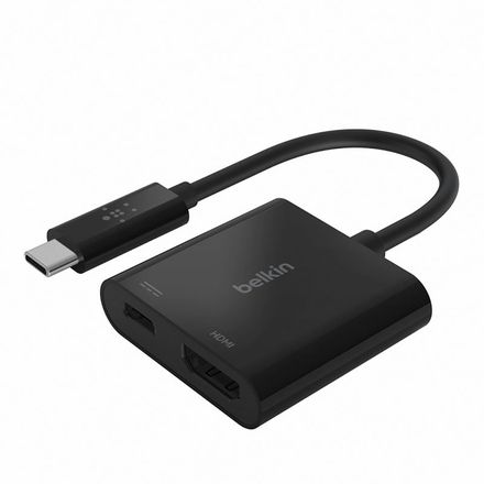 Belkin USB-C to HDMI + Charge Adapter-Black