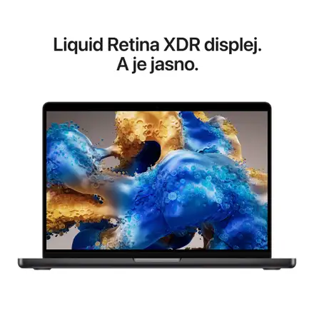 MacBook Pro 14" Apple M5 Max 18core CPU 32core GPU 36GB 2TB Vesmírně černý CZ