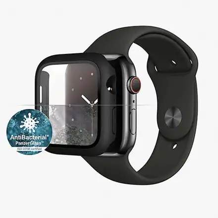 PanzerGlass ochranné sko Full Body AB pro Apple Watch 4/5/6/SE 44mm-Black Frame