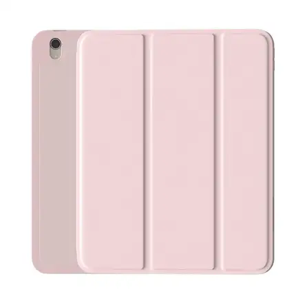 Devia pouzdro Leather Case with Pencil Slot pro iPad Pro 11" M4/M5 - Light Pink