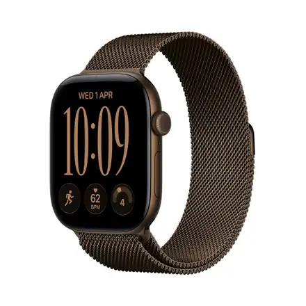Apple Watch Series 12 GPS + Cellular 42mm Dark Bronze Aluminium Case with Dark Bronze Milanese Loop