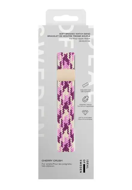 iDeal Soft Braid Watch Band 38/40/41/42 Cherry Crush