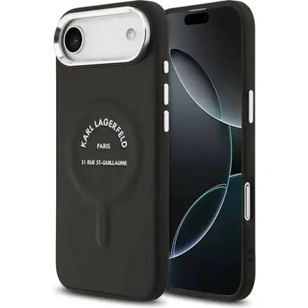Karl Lagerfeld PU RSG Logo MagSafe kryt iPhone Air černý