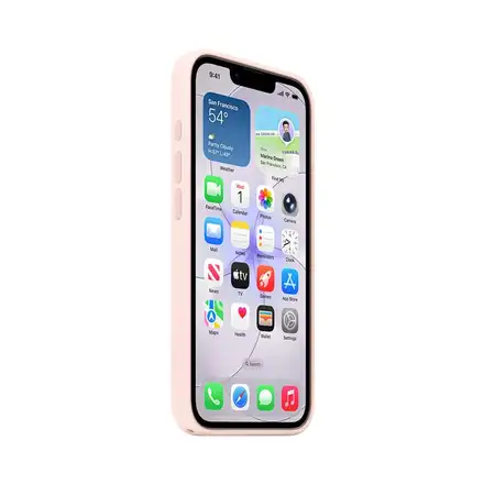 iPhone 17e Silikonový kryt s MagSafe – Jemně růžový