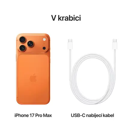 iPhone 17 Pro Max 256GB Kosmicky oranžová