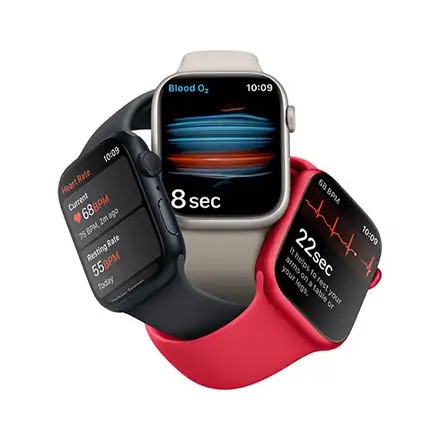 Apple Watch Series 8 GPS 45mm Stříbrný hliník *Použitý s DPH – Třída B*
