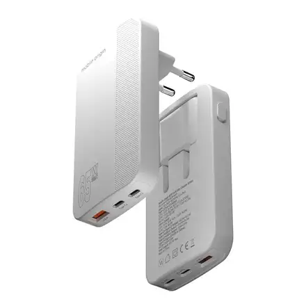 Mobile Origin 65W GaN III Slim Charger Dual USB-C / Single USB-A - White