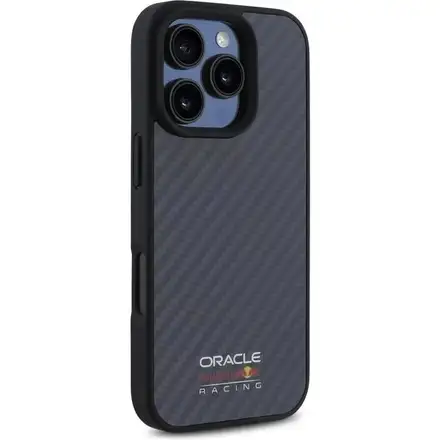 Red Bull Carbon Shiny MagSafe Zadní Kryt pro iPhone 16 Pro Max černý