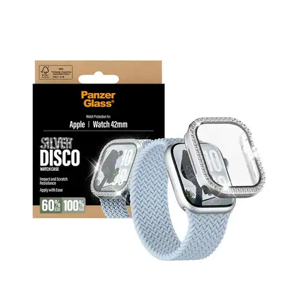 PanzerGlass ochranné sklo Disco pro Apple Watch 10/11 42mm - Bing Silver