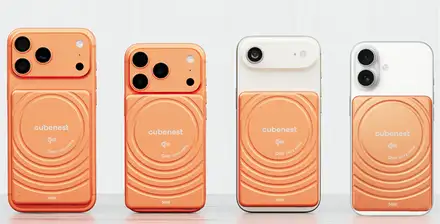 Cubenest Qi2 Magnetic Wireless SlimDual PowerBank 5000 mAh SQ1B3D - oranžová