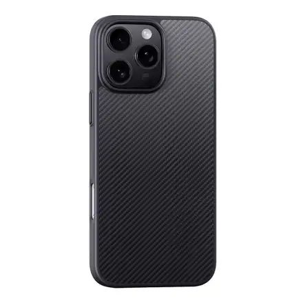 Devia kryt Kevlar Ultra-Thin Magnetic Shockproof Case pro iPhone 16 Plus - Black