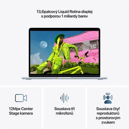 EDU MacBook Air 13" Apple M5 10core CPU 10core GPU 24GB 1TB Blankytně modrý CZ