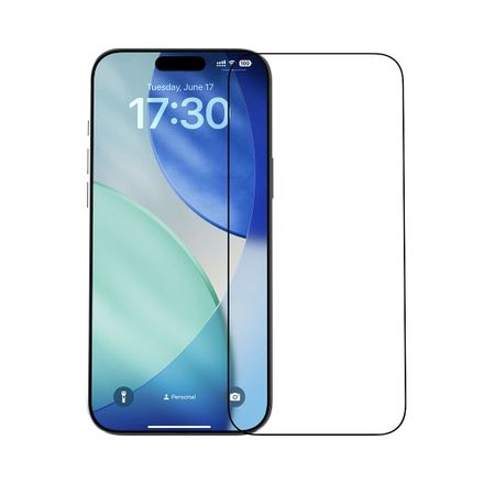 Devia ochranné sklo Van Series Crystal Diamond pro iPhone 17 Pro - Black Frame
