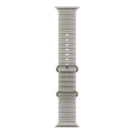 Apple Watch 49mm Translucent Grey Ocean Band-Natural Titanium Finish