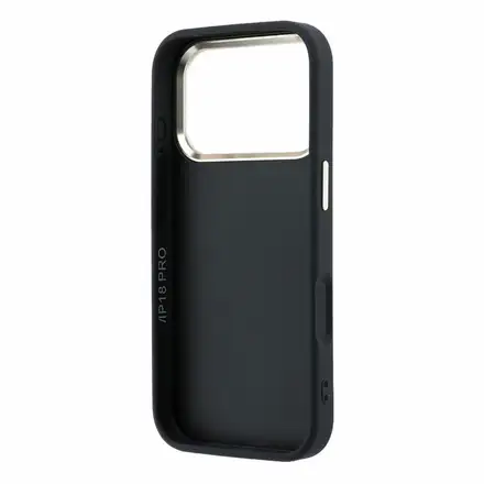 Guess PU 4G Resin Metal Logo kryt iPhone 18 Pro černý