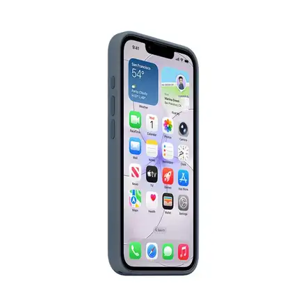 iPhone 17e Silikonový kryt s MagSafe – Ocelově modrý