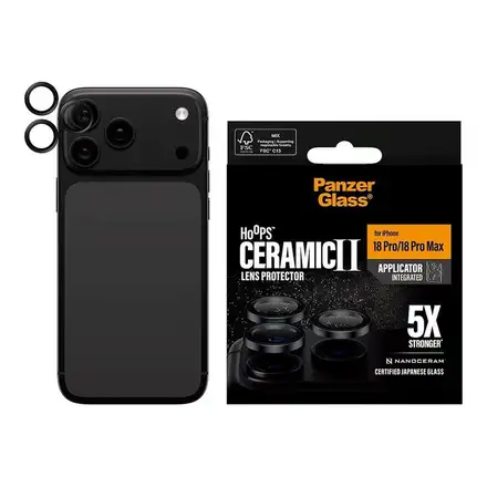 PanzerGlass ochranné sklo Hoops pro iPhone 18 Pro/18 Pro Max-Ceramic