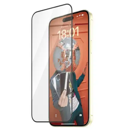 PanzerGlass ochranné sklo UWF Refresh pro iPhone 15 Plus-Black Frame