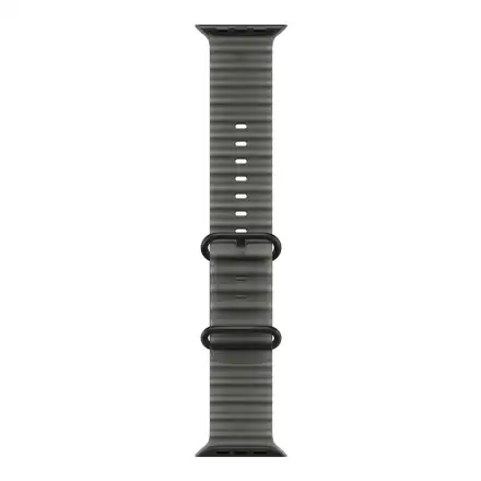 Apple Watch 49mm Translucent Black Ocean Band-Black Titanium Finish