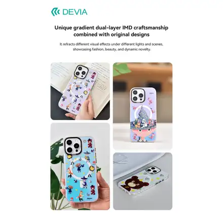 Devia kryt Canvas Series Magnetic Case pro iPhone 16 Pro Max - Starry Bear