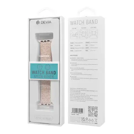 Devia řemínek Deluxe Series Sport4 Nylon Braided Adjustable Band 40/41/42mm - Rainbow
