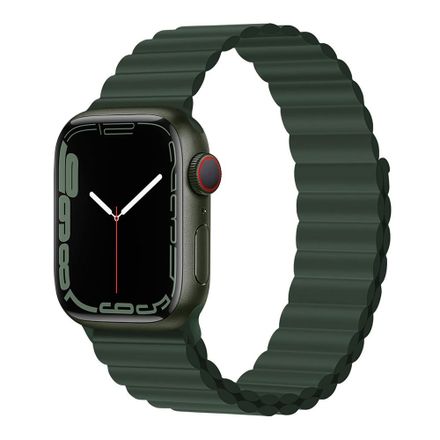 Devia řemínek Deluxe Series Sport3 Silicone Magnet Band 44/45/46mm - Sequoia