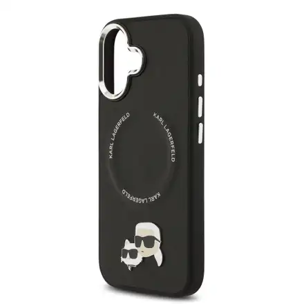 Karl Lagerfeld PU RSG Logo MagSafe kryt iPhone 17 černý