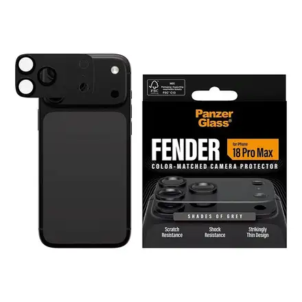 PanzerGlass Fender Camera Protection pro iPhone 18 Pro Max-Shades of Gray