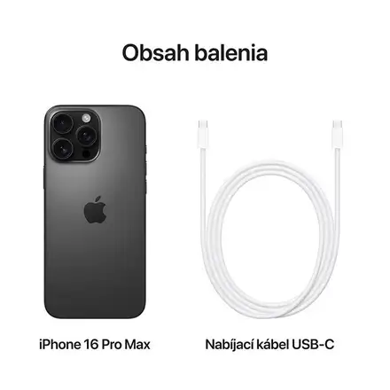 iPhone 16 Pro Max 256 GB Černý titan *Třída B*