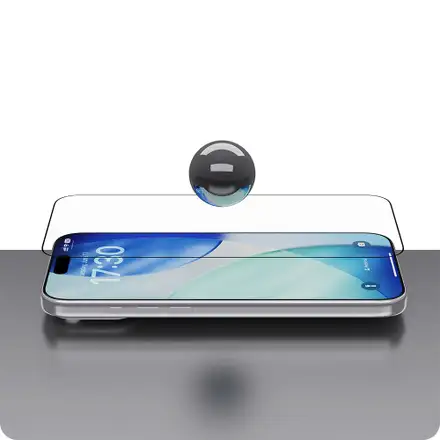 Devia ochranné sklo Van Series Anti-Reflection pro iPhone 17 Pro - Black Frame