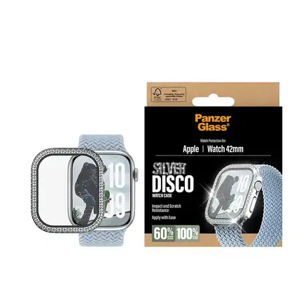 PanzerGlass ochranné sklo Disco pro Apple Watch 10/11 42mm - Bing Silver