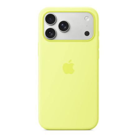 Apple iPhone 17 Pro Max Silicone Case with MagSafe – Neon Yellow
