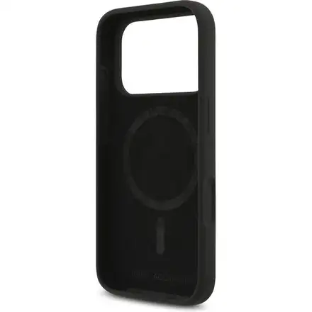 Karl Lagerfeld Liquid Silicone Karl and Choupette MagSafe kryt iPhone 17 Pro černý
