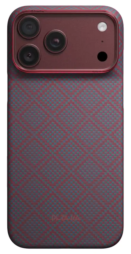 Pitaka kryt Edge Case Argyle pro iPhone 18 Pro Max - Blue's Red