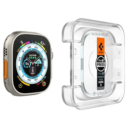 Spigen ochranné sklo Glas.tR EZ Fit pro Apple Watch Ultra 2 ks - Clear
