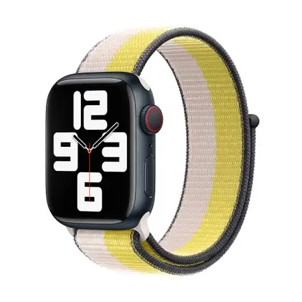 Devia řemínek Nylon Braided Two-Tone Loop pro Apple Watch 40/41/42mm - Oat Milk