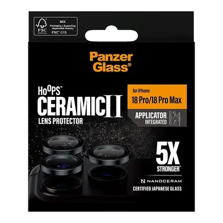 PanzerGlass ochranné sklo Hoops pro iPhone 18 Pro/18 Pro Max-Ceramic