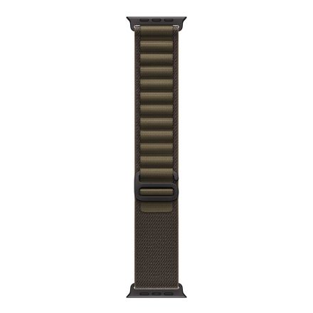 Apple Watch 49mm Dark Olive Alpine Loop-Medium-Black Titanium Finish