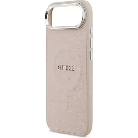 Guess PU Saffiano MagSafe kryt iPhone Air růžový