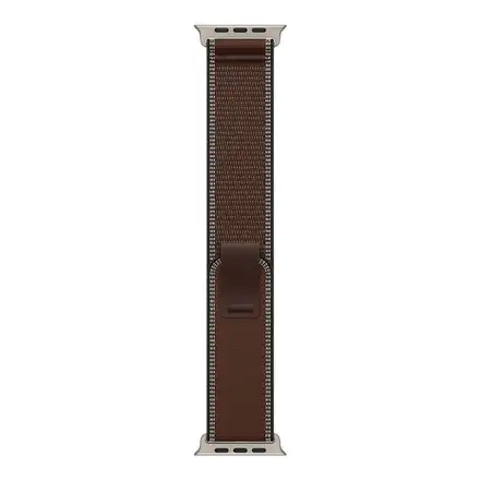 Apple Watch 49mm Dark Umber Trail Loop-S/M-Natural Titanium Finish