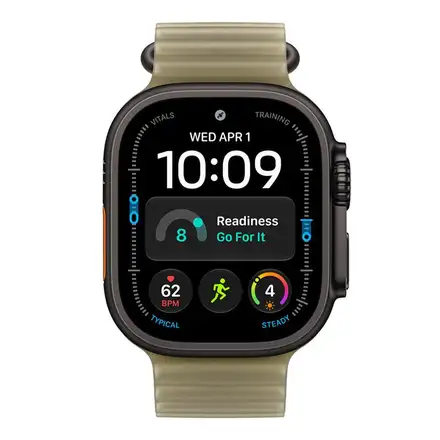 Apple Watch 49mm Translucent Kelp Ocean Band-Black Titanium Finish