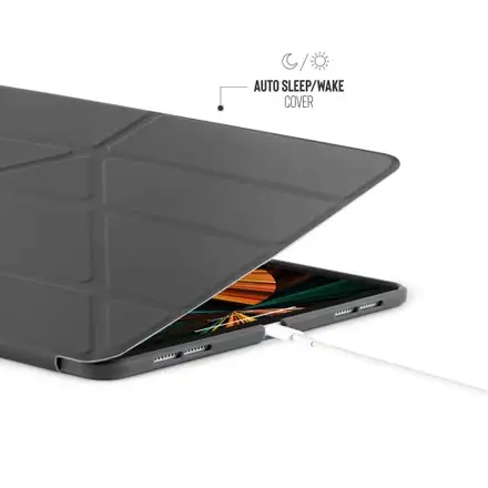 Pipetto pouzdro Origami TPU Case pro iPad Pro 11" 2022 - 2021 - Dark Grey