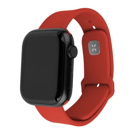 FIXED Silicone Sporty Strap pro Apple Watch 41/40/38 mm, červený