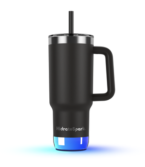 HidrateSpark PRO 2 - chytrý termohrnek, 887 ml, černý