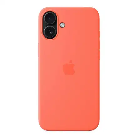 iPhone 16 Plus Silicone Case with MagSafe - Mandarinková